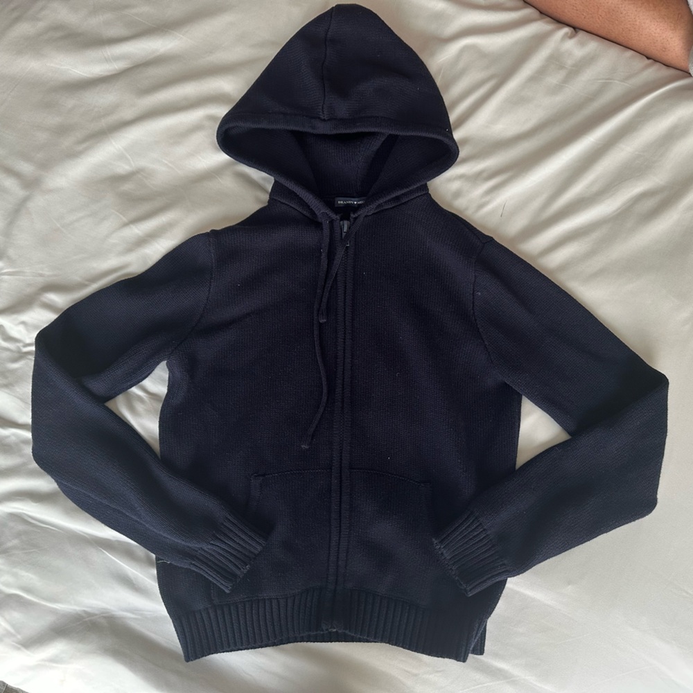 Brandy Melville Full Zip Hooded Sweatshirt
